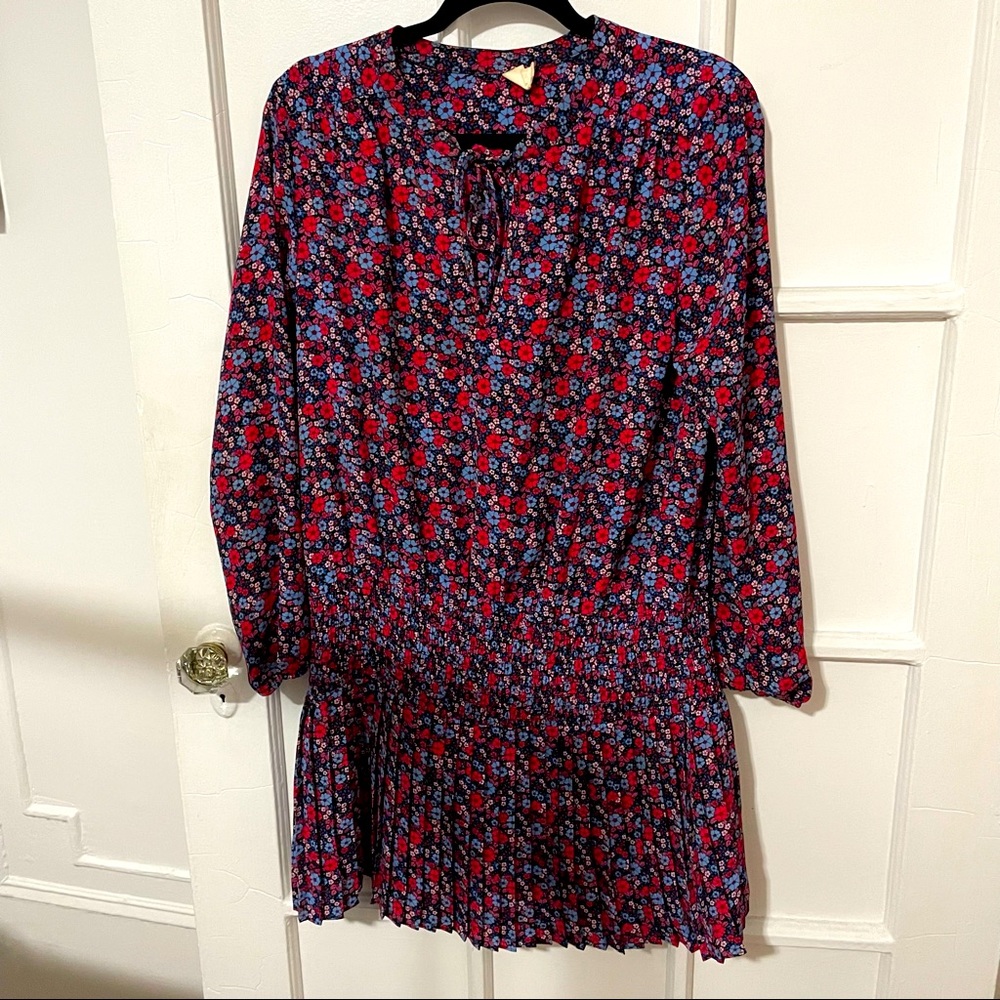 Blue and Red Floral Gap Dress